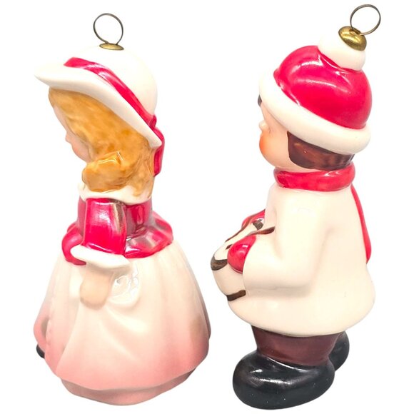 Vintage Goebel Annual Ornament Set 1986 & 1988 Porcelain Doll & Drummer Boy - Picture 2 of 14